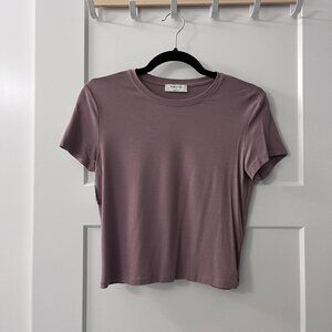 NWT Aritzia Babaton Everyday T-Shirt, Shadow Mauve, Sz Small